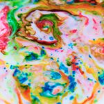 marbled milk experiment image
