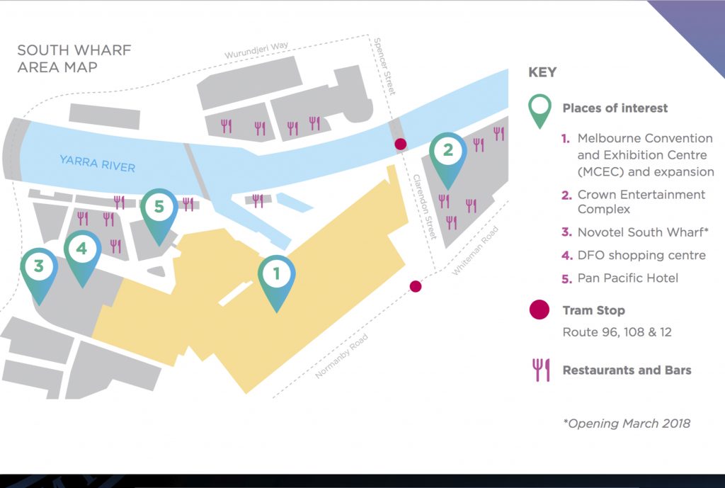 South Wharf Dfo Map Icon-2Dmat 2018 Venue And Accommodation | Arc Centre Of Excellence In  Future Low-Energy Electronics Technologies